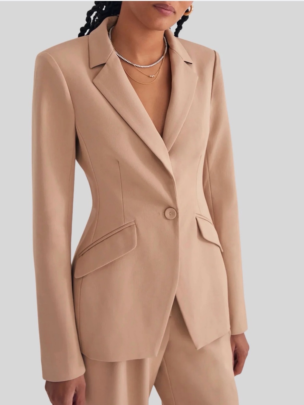 Favorite Daughter The Favorite Blazer in Beige
